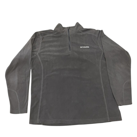 Columbia Men’s Gray Fleece Quarter Zip Pullover Outdoor Layer Size Medium - Picture 1 of 3